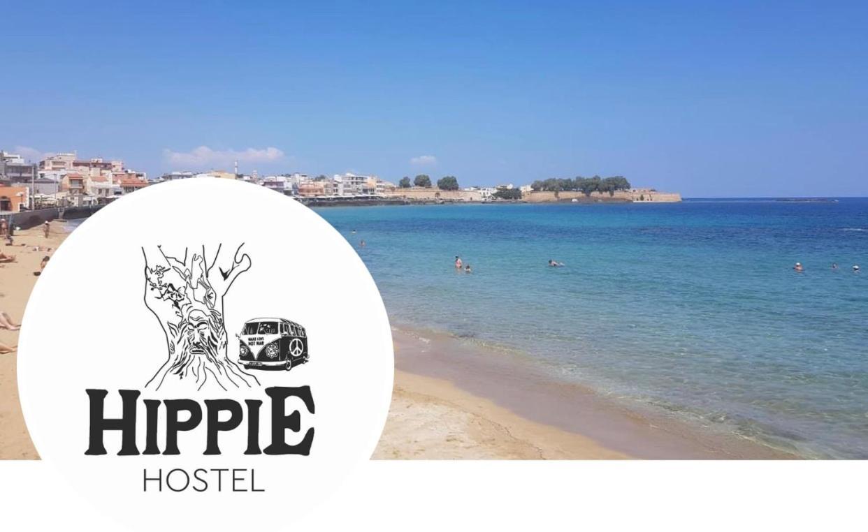 Hippie City Hostel Chrissi Akti Chania Exterior foto